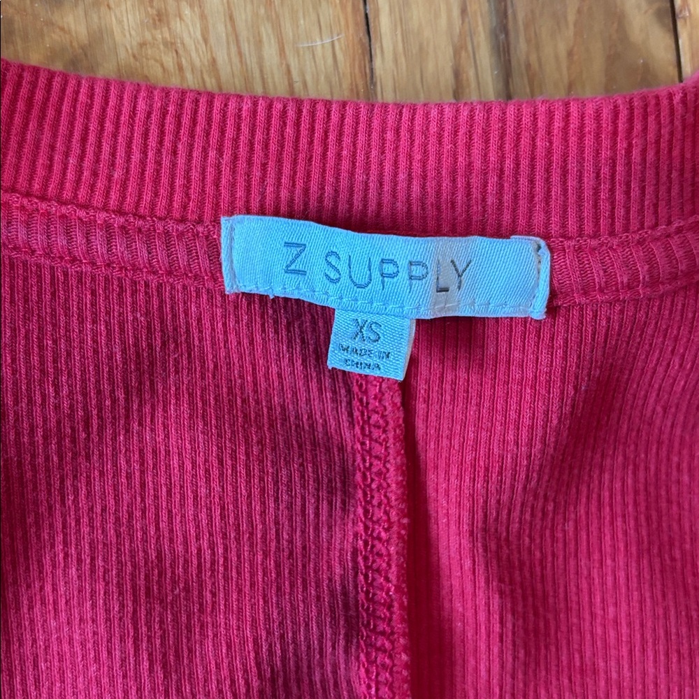 Z Supply red sirena long sleeve - Picture 5 of 6